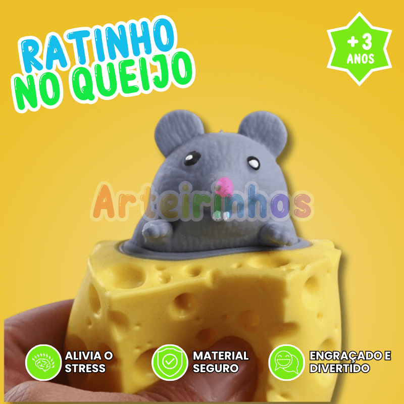 Ratón en el queso antiestrés