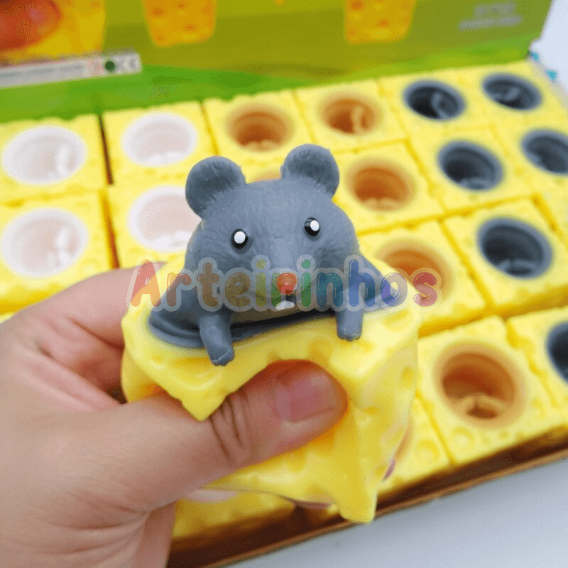 Ratón en el queso antiestrés
