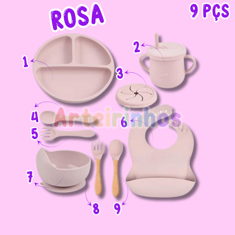 Kit de silicona Nutrikids - Introducción a los alimentos (9 piezas)