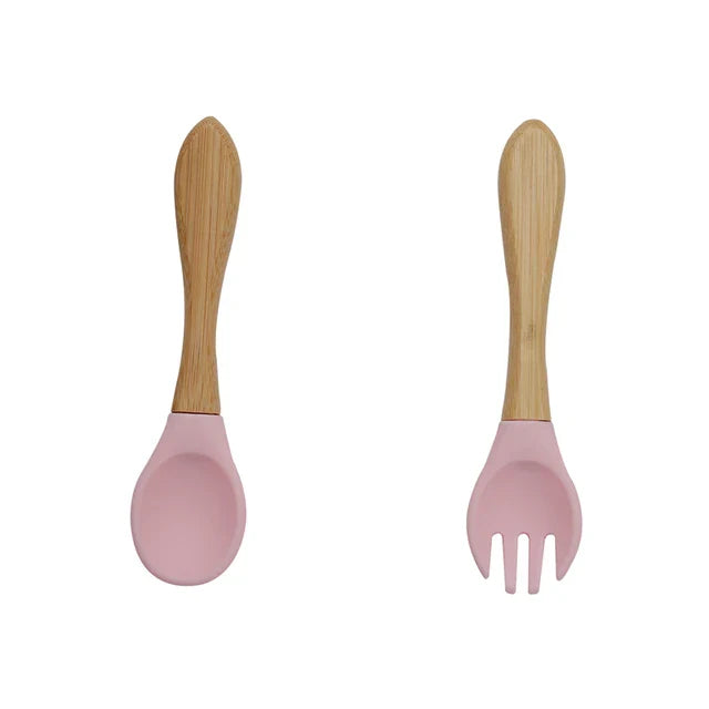 Cubiertos de silicona para bebés Nutrikids - Introducción a la alimentación