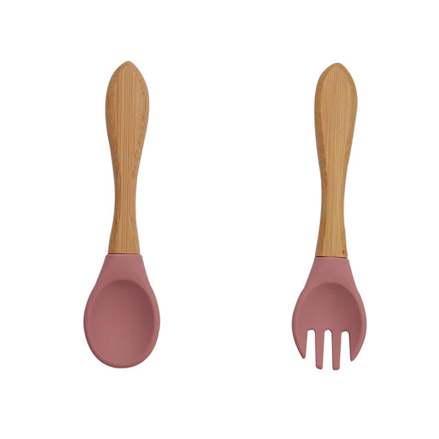 Cubiertos de silicona para bebés Nutrikids - Introducción a la alimentación