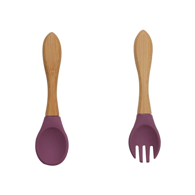 Cubiertos de silicona para bebés Nutrikids - Introducción a la alimentación