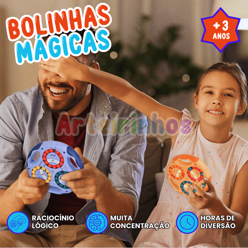 Bolinhas Mágicas 3 em 1 Arteirinhos