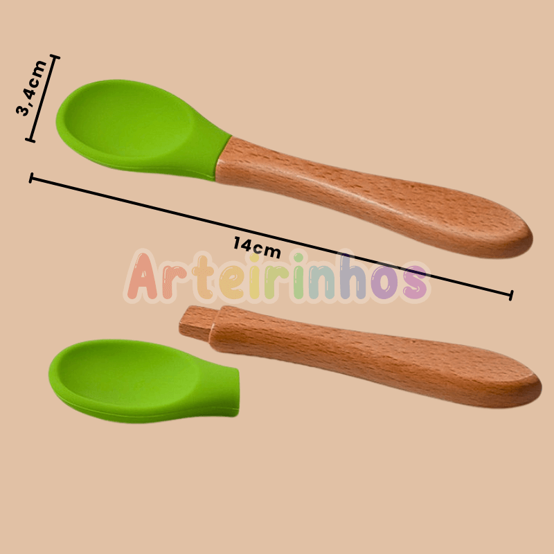 Cubiertos de silicona para bebés Nutrikids - Introducción a la alimentación