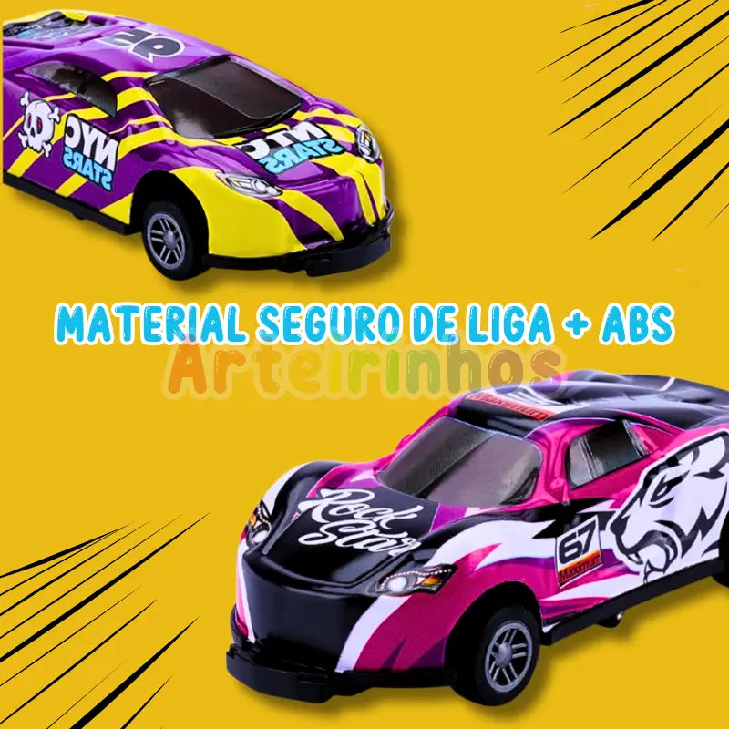 Carrinho Bate e Pula 360° (Kit 4 Unidades) - Especial Dia Das Crianças