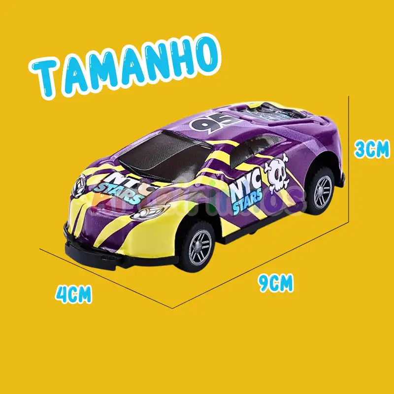 Carrinho Bate e Pula 360° (Kit 4 Unidades) - Especial Dia Das Crianças