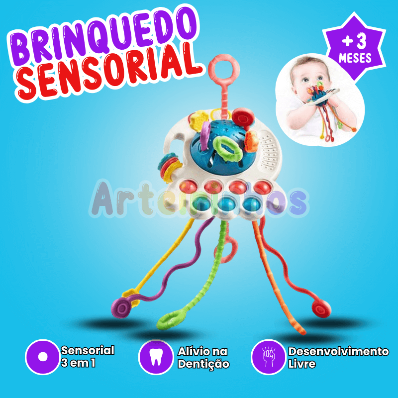 Juguete sensorial de silicona 3 en 1