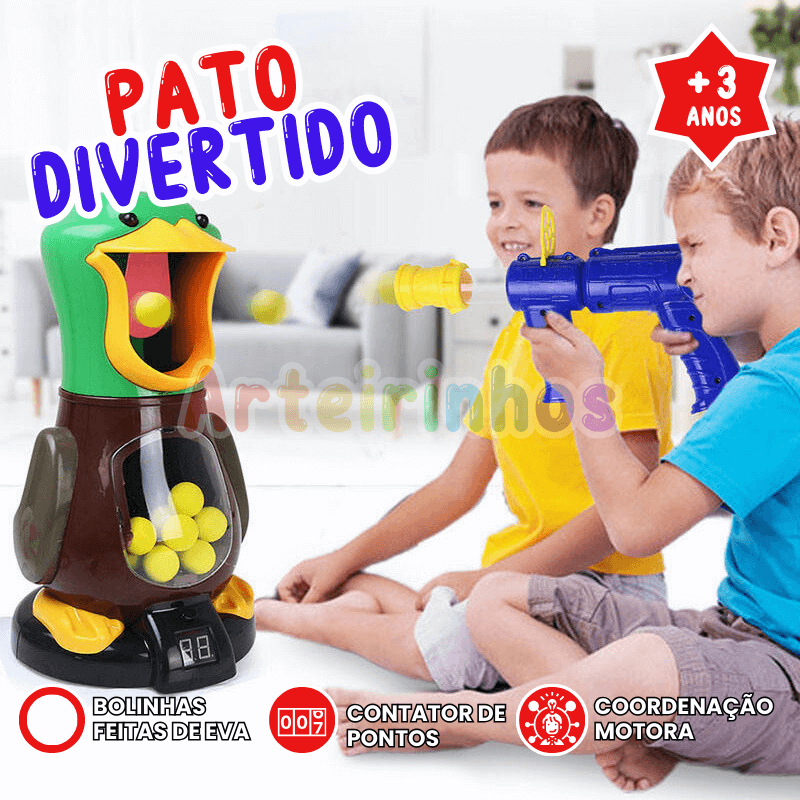 Pato divertido - Pato de tiro - Arteirinhos