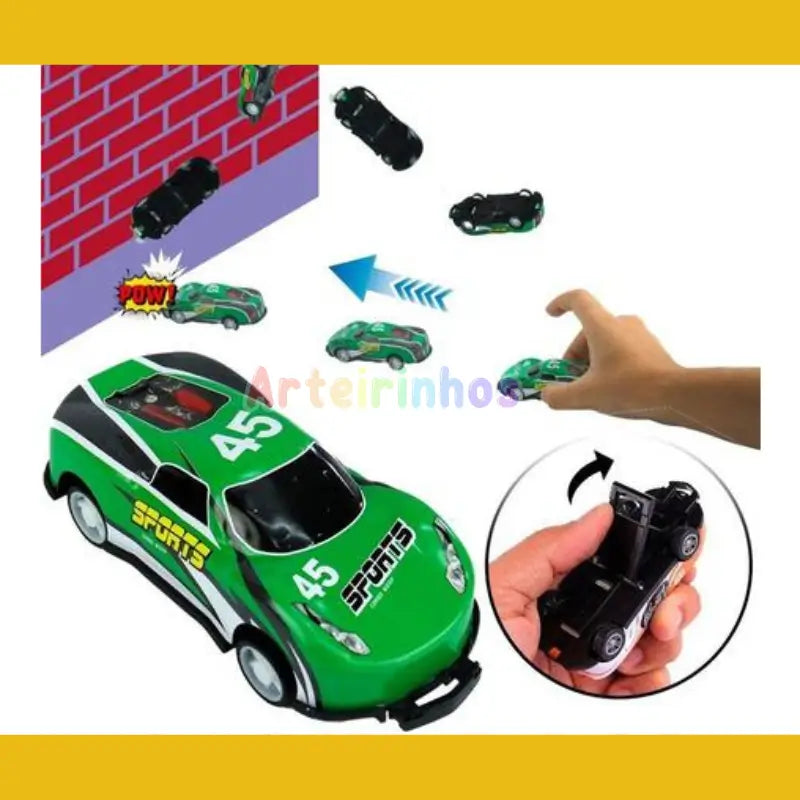 Carrinho Bate e Pula 360° (Kit 4 Unidades) - Especial Dia Das Crianças