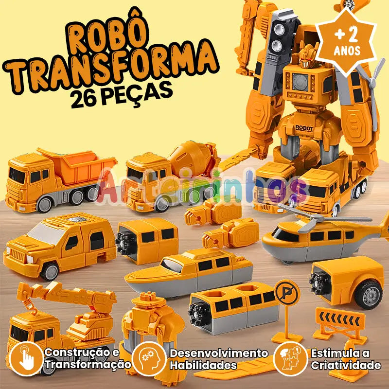 Robot transformador (26 piezas) - Arteirinhos