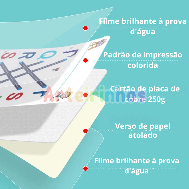 Caderno Montessori - Treina a Coordenação Motora 4 OPÇÕES