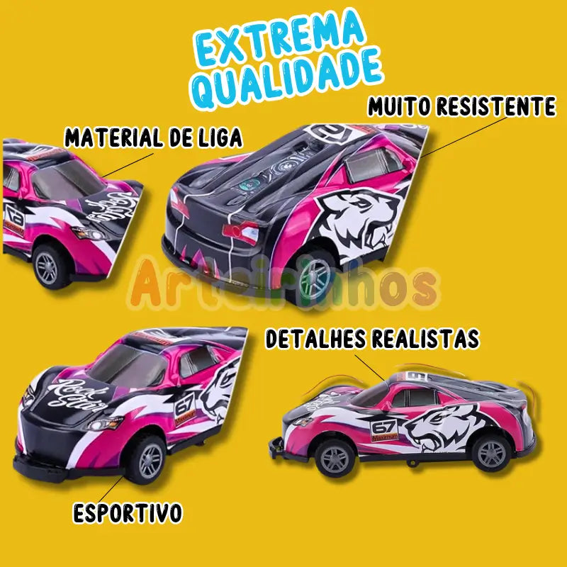 Carrinho Bate e Pula 360° (Kit 3 Unidades) - PROMOÇÃO