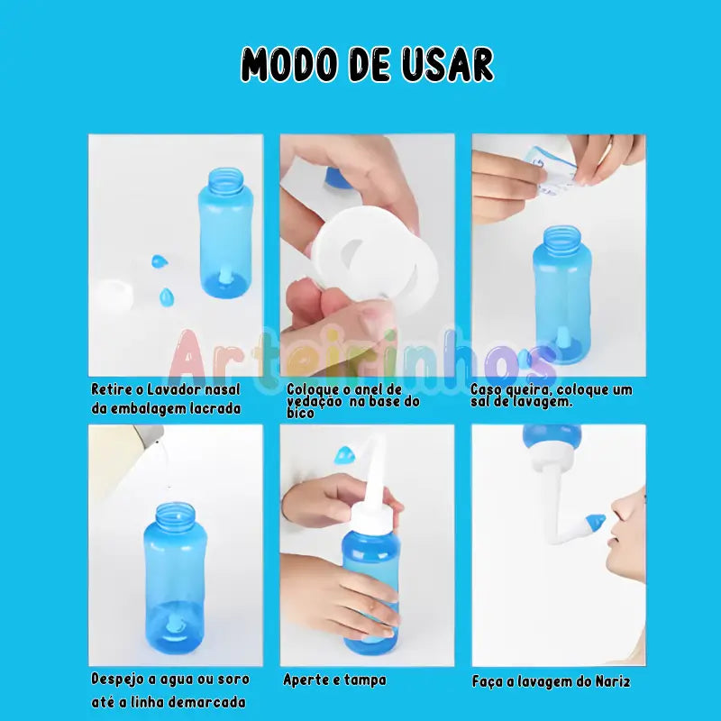 Higienizador Nasal Infantil Arteirinhos