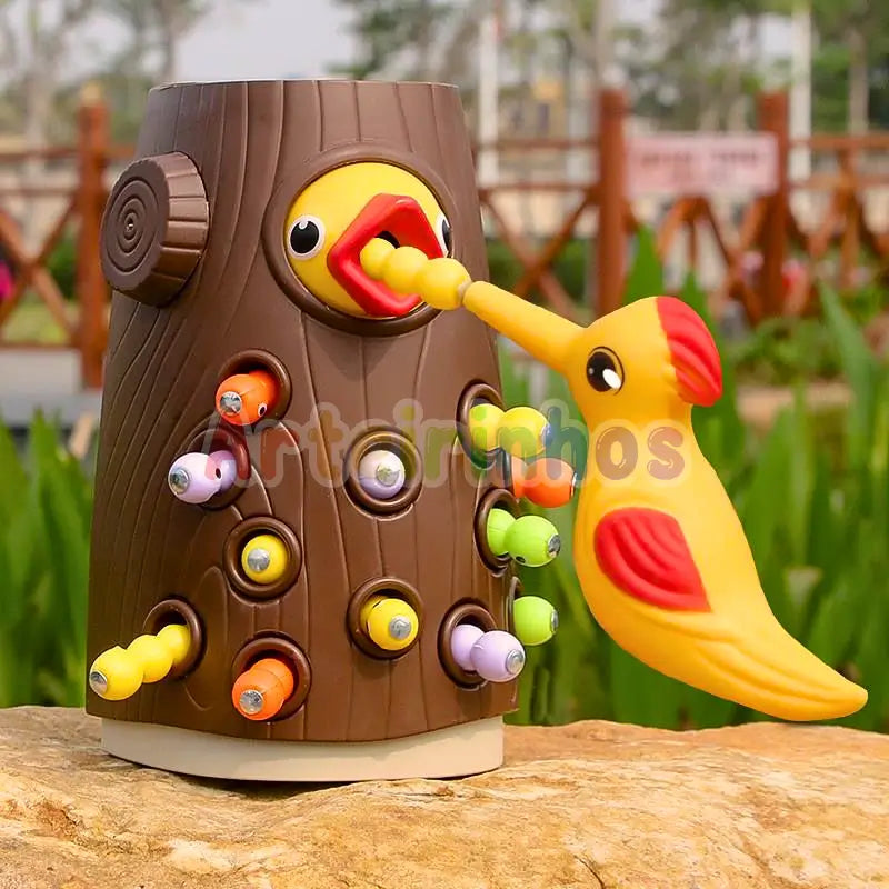 Pájaro carpintero magnético - Montessori