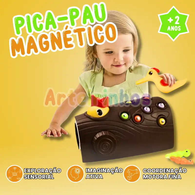 Pájaro carpintero magnético - Montessori