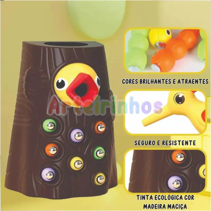 Pájaro carpintero magnético - Montessori