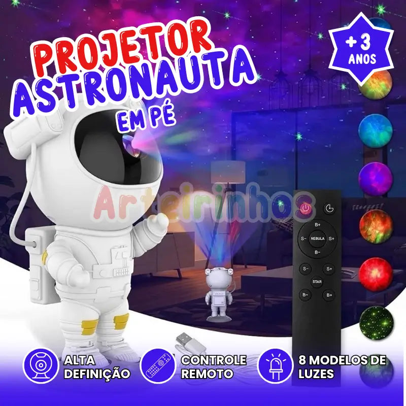 Proyector de astronauta estrella
