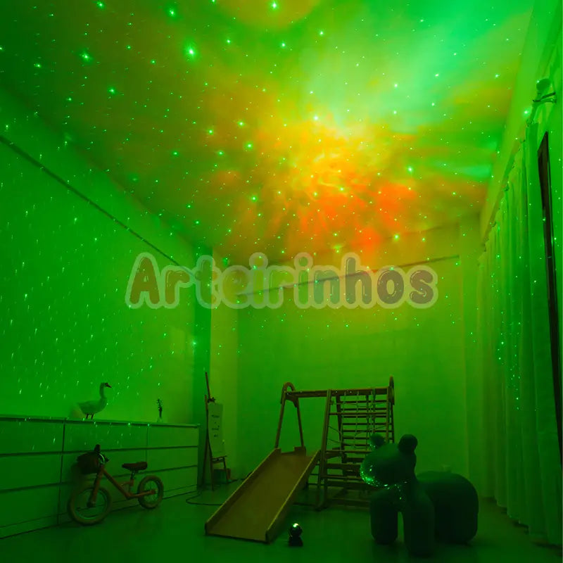 Proyector de astronauta estrella