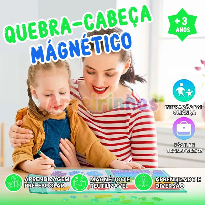 Rompecabezas de fracciones magnéticas